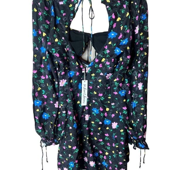 NWT For Love & Lemons Lexy Long Sleeve Mini Dress size Small - Picture 7 of 9
